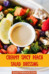 Creamy Spicy Peach Salad Dressing