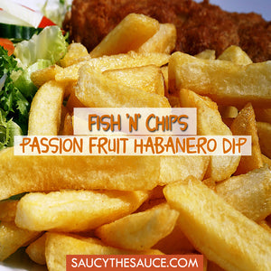 Passion Fruit Habanero Dipping Sauce for Your Fish 'n' Chips | Saucy Hot Sauce